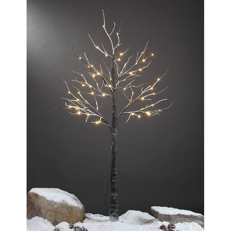 The Holiday Aisle® Cedar Artificial Christmas Tree 48 LED White String